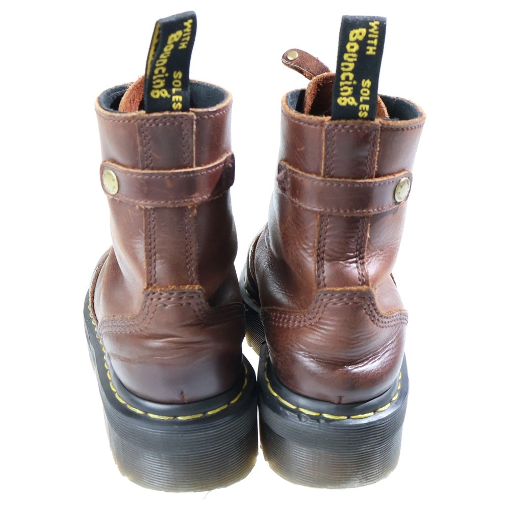 Dr.Martens(ドクターマーチン) JETTA ジェッタ ブラウンセンタージップアップブーツ ブラウン レディース