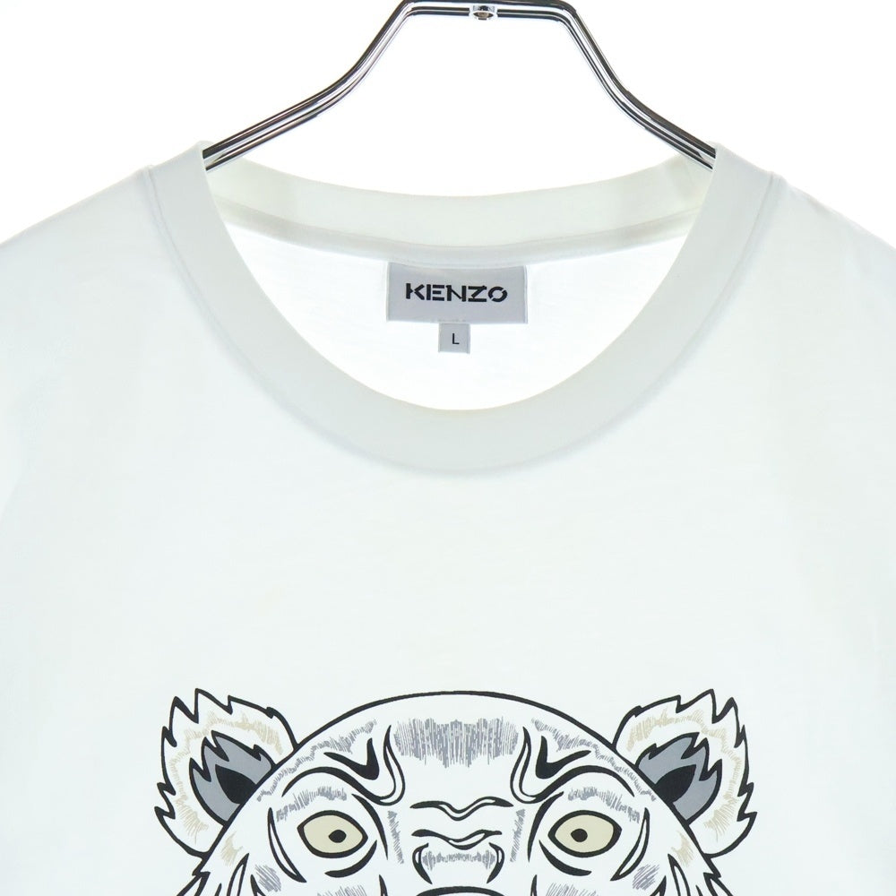 KENZO(ケンゾー) タイガープリントTシャツ 半袖カットソー FA65TS0204YA ホワイト