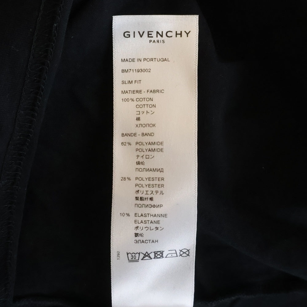 GIVENCHY(ジバンシィ) ロゴテープTシャツ 半袖カットソー BM71193002 ブラック
