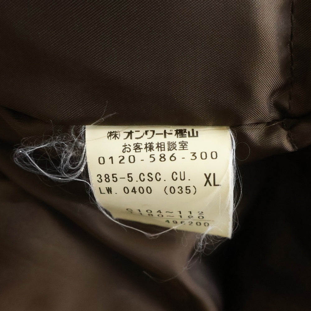 Calvin Klein Jeans(カルバンクラインジーンズ) ファー付き フーデッド ダウンジャケット ブラウン レディース