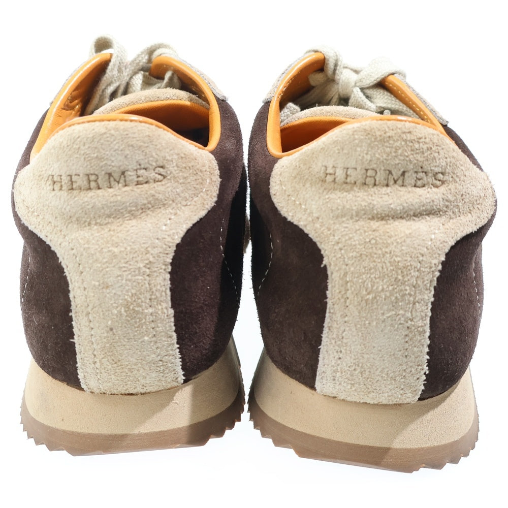 HERMES(エルメス) Quick クイック スエードローカットスニーカー ベージュ/ブラウン