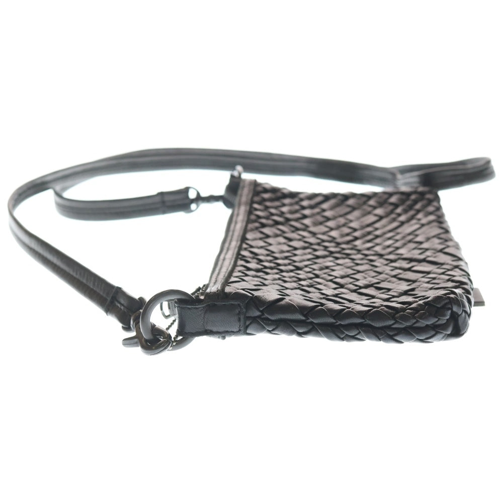 BACK LASH(バックラッシュ) ゴートクロムレザー メッシュサコッシュ ショルダーバッグ ブラック 245-01 レディース