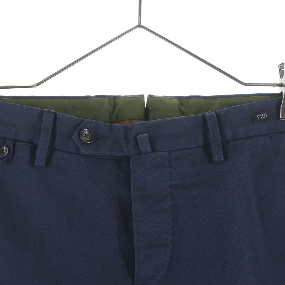 PT01(ピーティーゼロウーノ) SHAKA SUPER SLIM FIT シャカ スーパースリムフィット スラックス チノパンツ ネイビー CPD2HA TU53