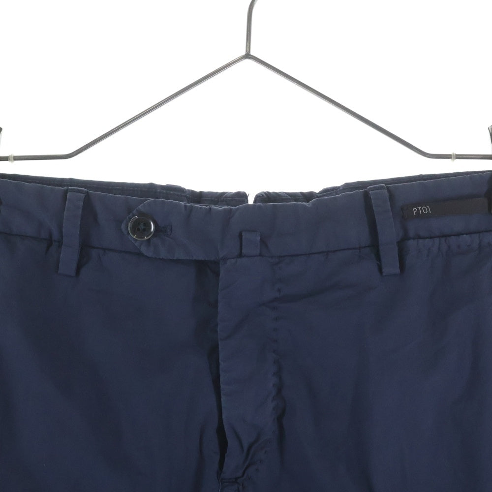 PT01(ピーティーゼロウーノ) EVO FIT エボフィット スラックス ストレッチパンツ ネイビー COFZ01 BP22
