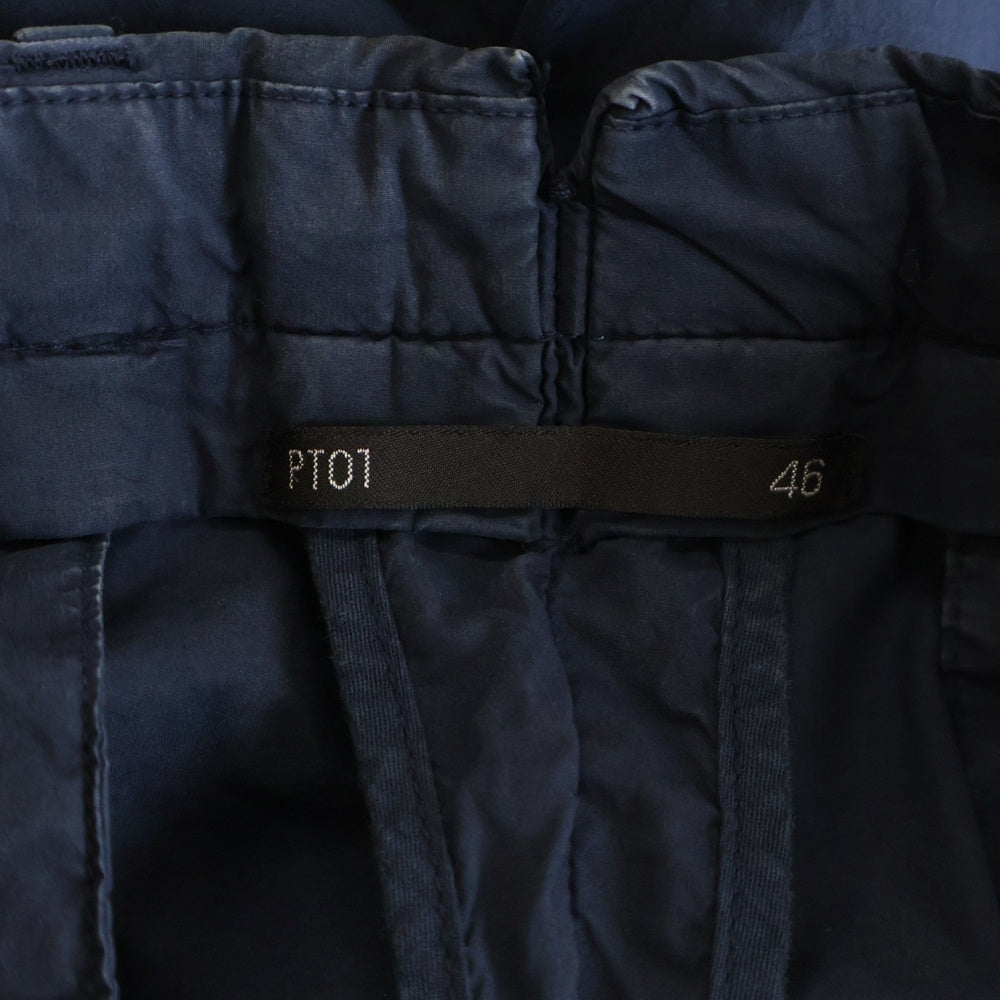 PT01(ピーティーゼロウーノ) EVO FIT エボフィット スラックス ストレッチパンツ ネイビー COFZ01 BP22