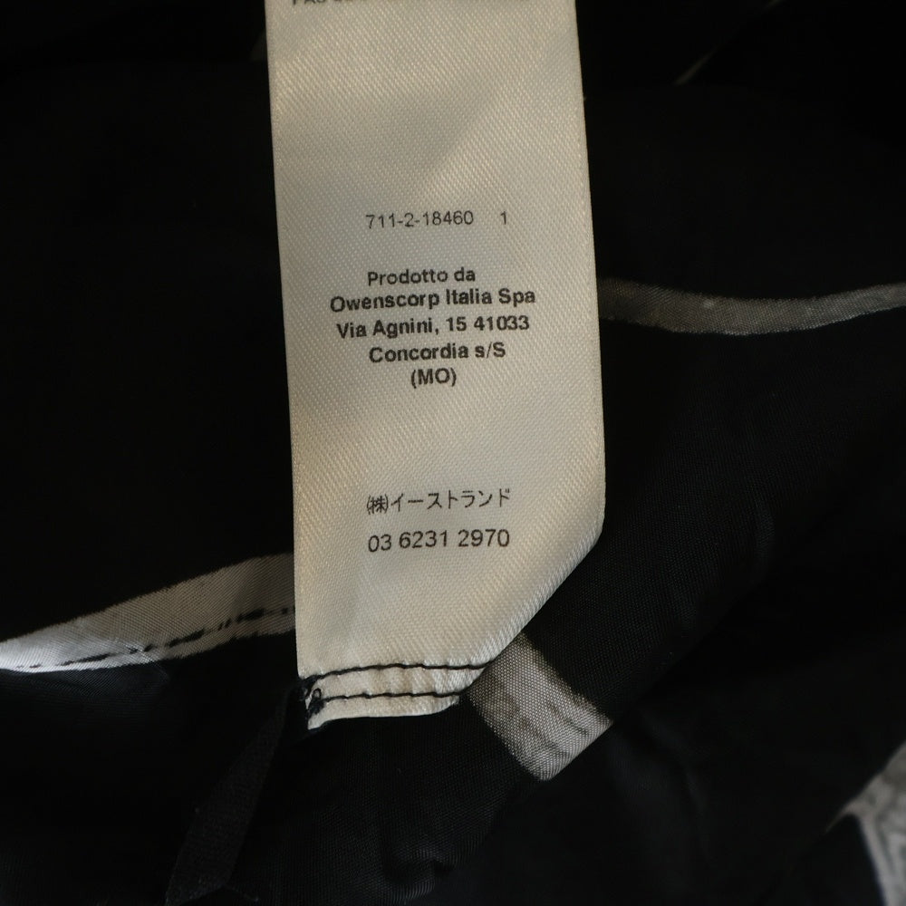 Rick Owens(リックオウエンス) 22SS SNAP COLLAR FAUN SHIRT RU01B1290-JP1 スナップドローコード柄長袖シャツ ブラック