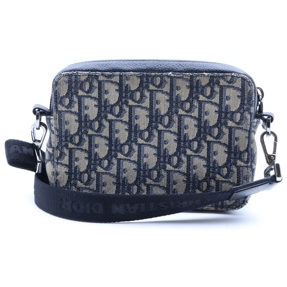 DIOR(ディオール) Oblique Shoulder Bag 2OBBC119YSE オブリーク キャンバスショルダーバッグ グレー レディース