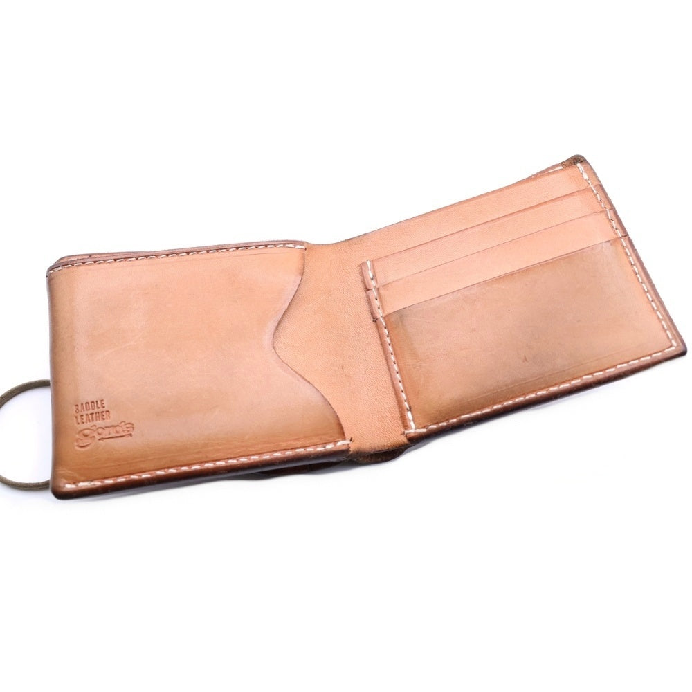 goro's(ゴローズ) 二つ折り財布 サドル レザーウォレット ベージュ