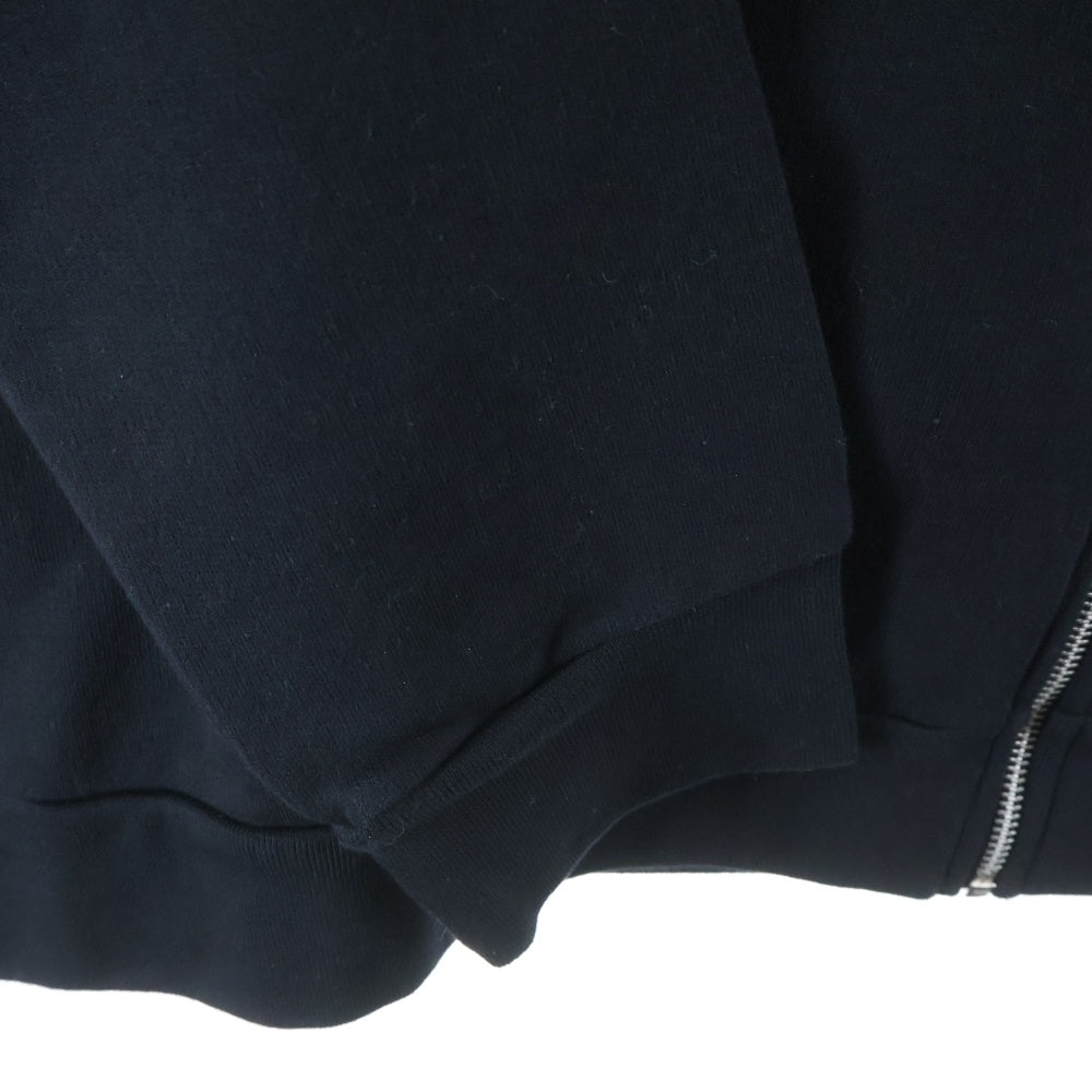 CHROME HEARTS(クロムハーツ) SWTSHRT HD ZIP バックホースシュー 袖フローラルプリント ジップパーカー ブラック/ピンク