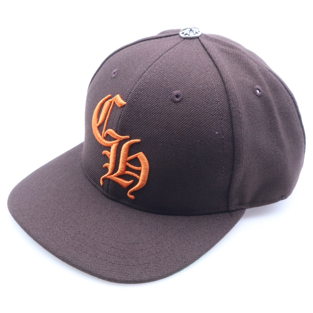 CHROME HEARTS(クロムハーツ) CH Logo Embroidery Trucker Cap CHロゴ刺繍 トラッカーキャップ ベースボールキャップ 帽子 ブラウン/オレンジ