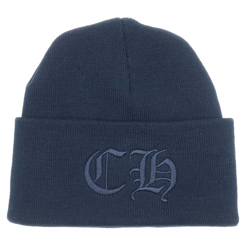 CHROME HEARTS(クロムハーツ) CH Logo Embroidery Beanie CHロゴ刺繍ビーニー ニット帽 ブラック