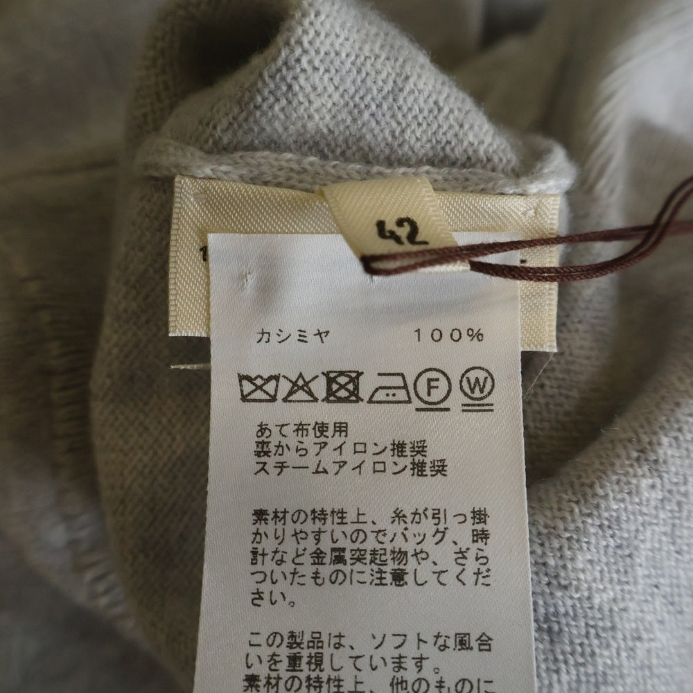 HERMES(エルメス) Hリフト カシミヤ ロングスリーブニット セーター グレー H6E2604D1 レディース
