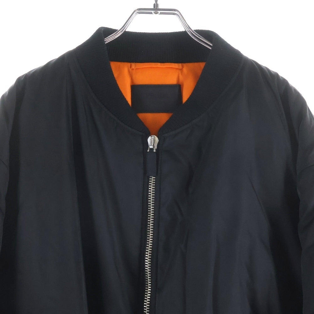PRADA(プラダ) Re-Nylon トライアングルロゴプレート MA-1 ボンバージャケット SGB903 ブラック