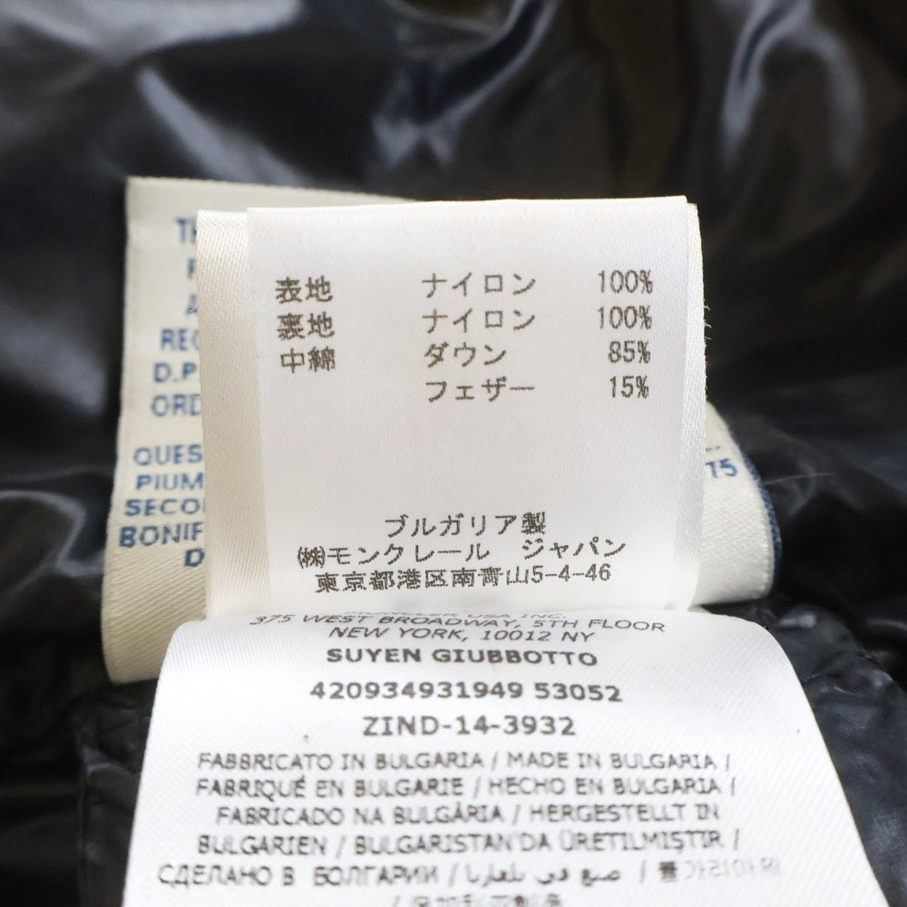 MONCLER(モンクレール) SUYEN GIUBBOTTO スイエン ナイロン コート ダウンジャケット ブラック 420934931949 53052 レディース