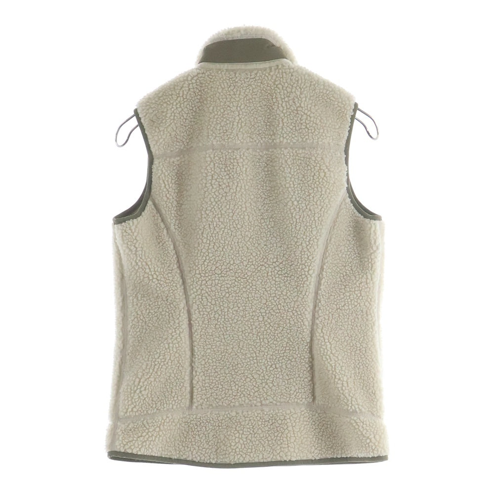 PATAGONIA(パタゴニア) 17AW W's CLASSIC RETRO-X VEST クラシック レトロエックス ハイネック ジップアップ ボアベスト ベージュ/カーキ STY23083 レディース