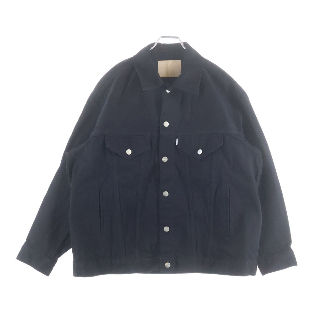 Graphpaper(グラフペーパー) Selvage Denim Trucker Jacket セルヴィッチ デニム トラッカージャケット ブラック GU261-20055RB