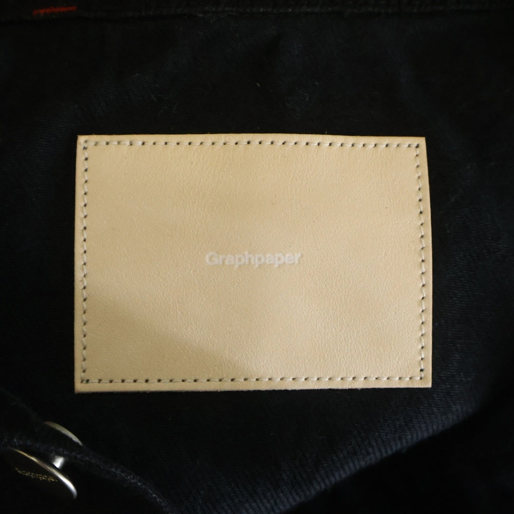 Graphpaper(グラフペーパー) Selvage Denim Trucker Jacket セルヴィッチ デニム トラッカージャケット ブラック GU261-20055RB