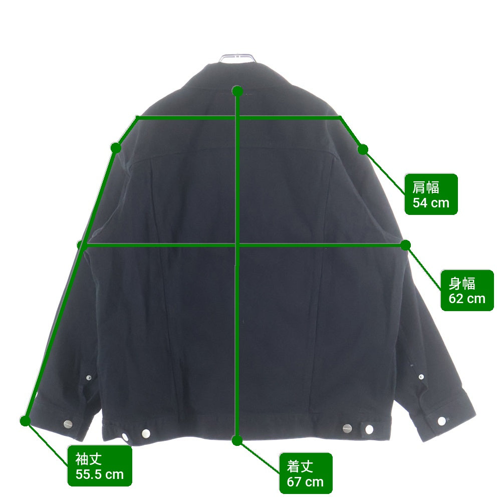 Graphpaper(グラフペーパー) Selvage Denim Trucker Jacket セルヴィッチ デニム トラッカージャケット ブラック GU261-20055RB