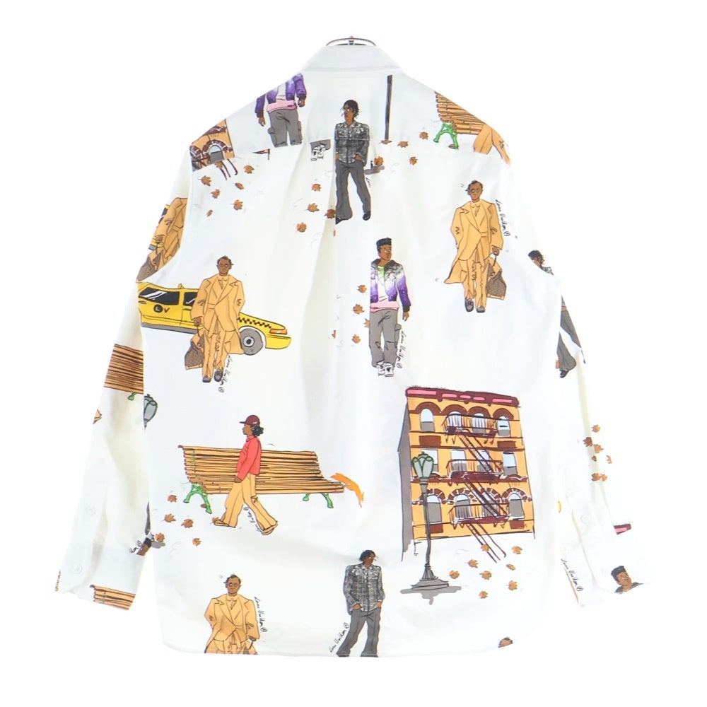 LOUIS VUITTON(ルイヴィトン) 19AW New Walkers DNA Shirt RM192 QKQ HHS66W ニューウォーカーズ DNA 長袖ボタンシャツ ホワイト