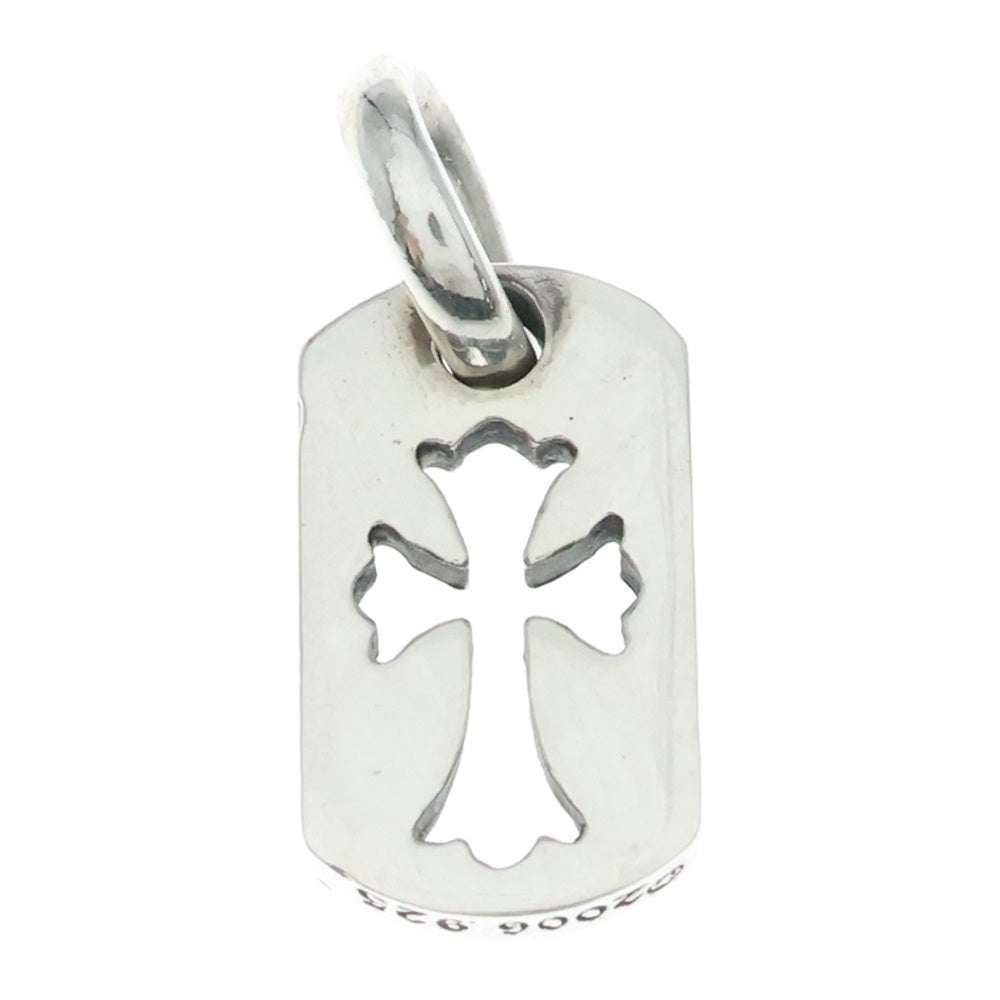 CHROME HEARTS(クロムハーツ) DT TNY CO CRS タイニーカットアウトクロスドッグタグ チャーム ペンダントトップ シルバー BCA252