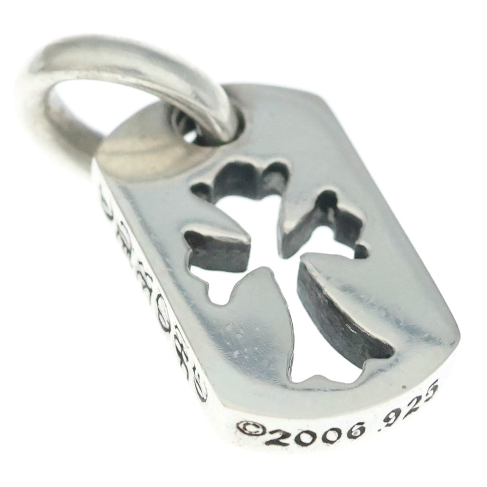 CHROME HEARTS(クロムハーツ) DT TNY CO CRS タイニーカットアウトクロスドッグタグ チャーム ペンダントトップ シルバー BCA252