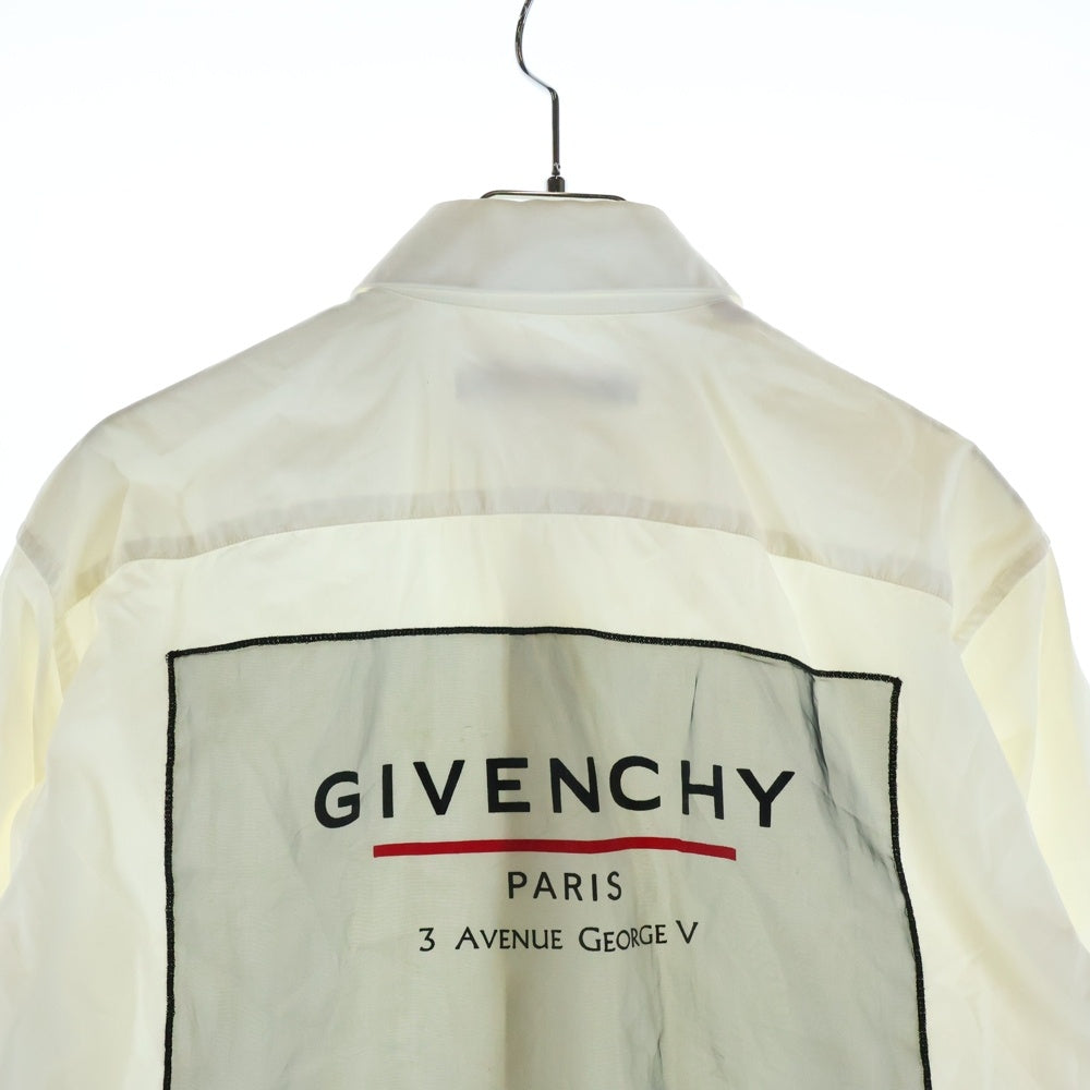GIVENCHY(ジバンシィ) バックロゴプリント長袖シャツ BM60GU109F ホワイト
