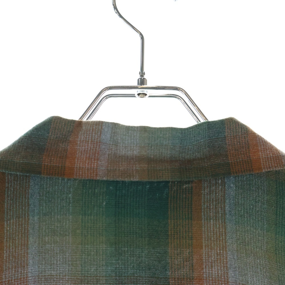 WACKO MARIA(ワコマリア) OMBRE CHECK OPEN COLLAR SHIRT オンブレチェックオープンカラーシャツ マルチカラー