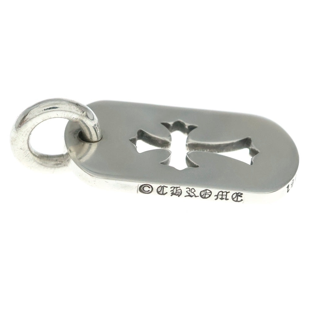CHROME HEARTS(クロムハーツ) D TAG SML CO CRS カットアウトクロスドッグタグ スモール ペンダントトップ シルバー BCA242