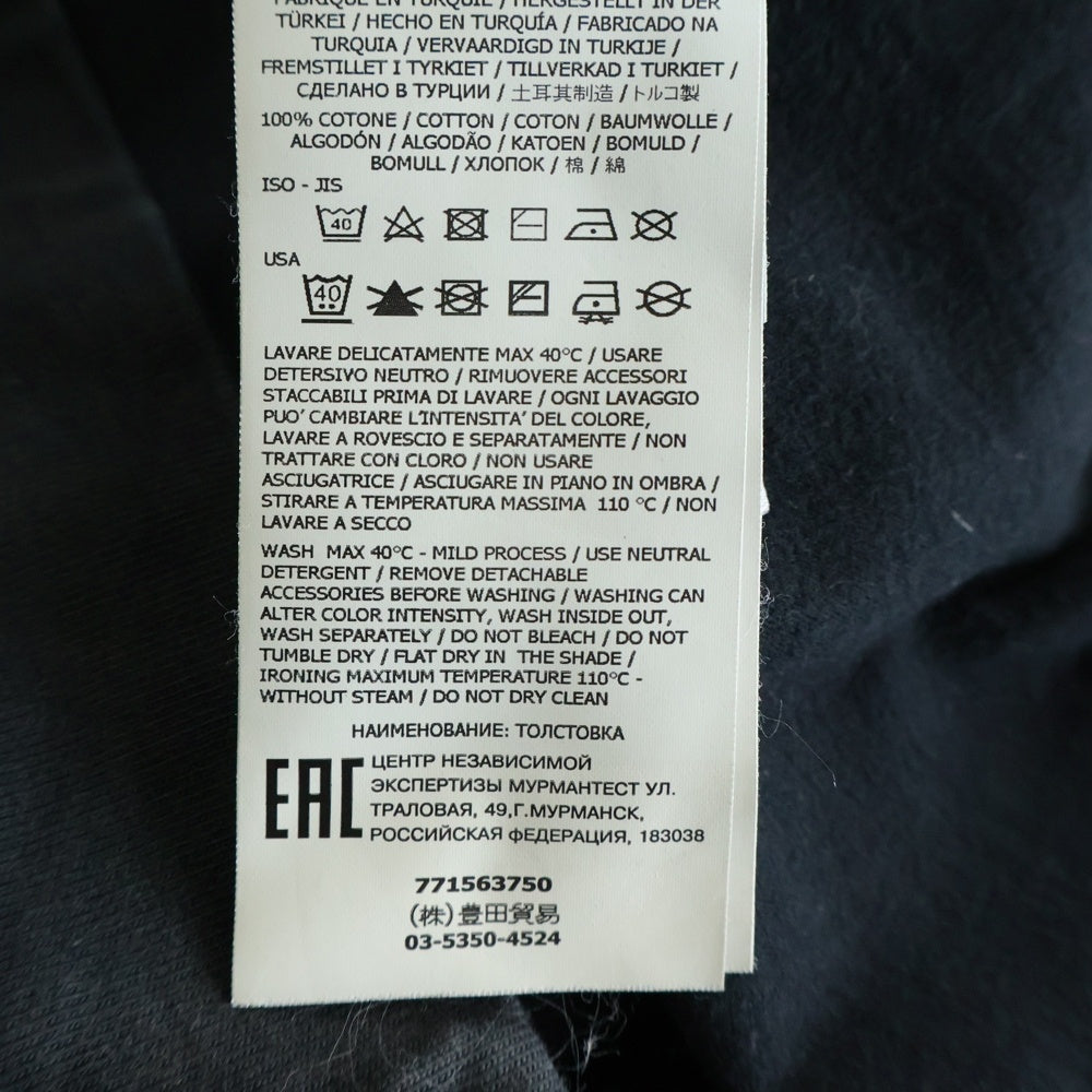 STONE ISLAND(ストーンアイランド) コンパスパッチ クルーネック ロングスリーブカットソー 長袖Tシャツ ブラック 771563750