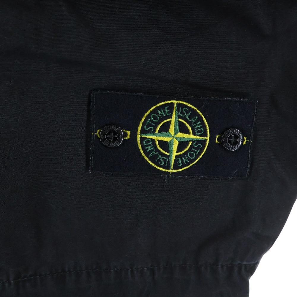 STONE ISLAND(ストーンアイランド) 24SS PANTALONE COMFORT ロゴパッチ ガーメントダイ カーゴパンツ ブラック 8015311WA