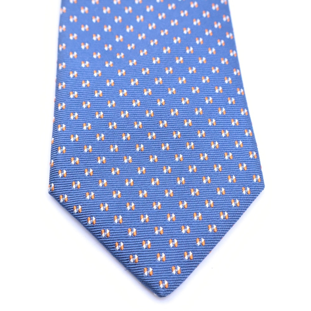HERMES(エルメス) H Nedor Twillbi シルクネクタイ 339352T ネイビー