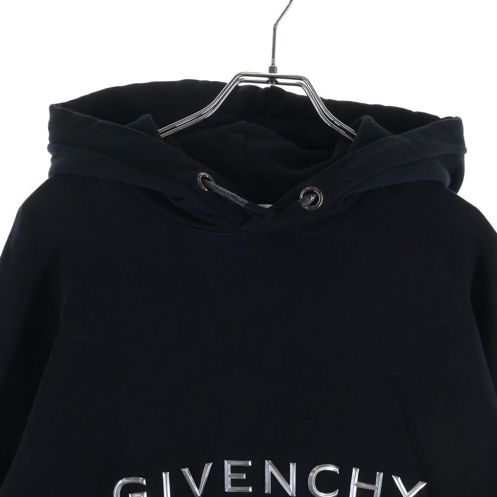 GIVENCHY(ジバンシィ) メタリックロゴスウェットパーカー BMJ06R30AF ブラック