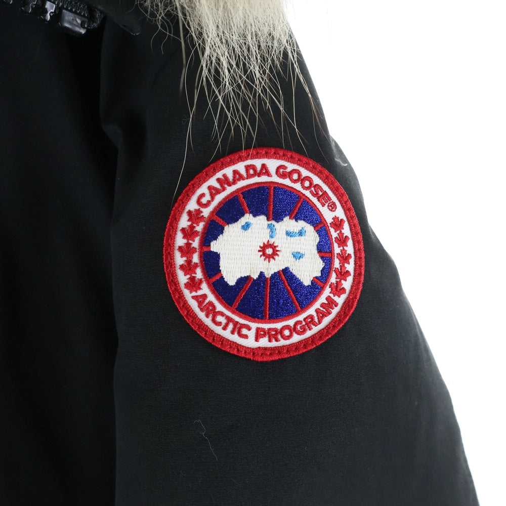 CANADA GOOSE(カナダグース) JASPER PARKA ジャスパー パーカ ダブルポケット ジップアップ ファー付きダウンジャケット ブラック 3438JM