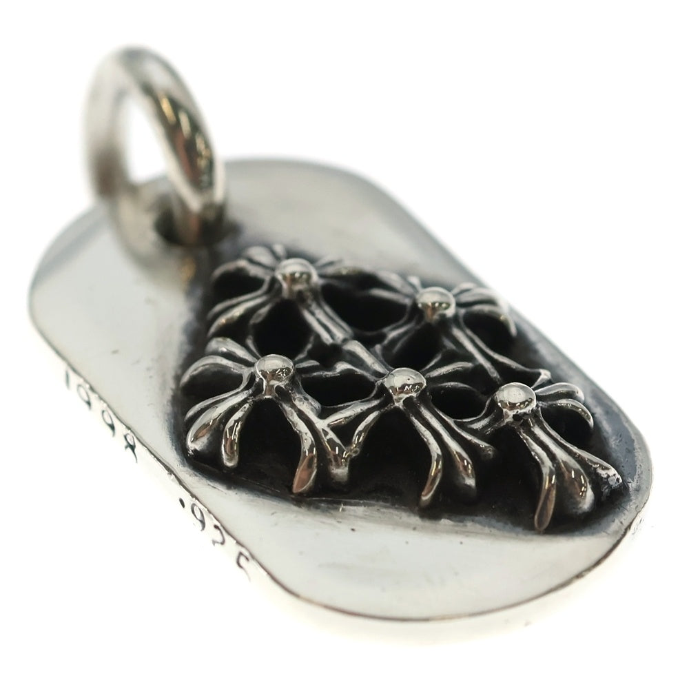 CHROME HEARTS(クロムハーツ) RAISED CEM CRS DOG TAG レイズド セメタリークロス ドッグタグ ペンダントトップ シルバー
