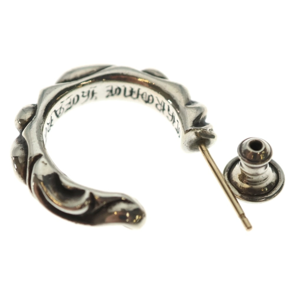 CHROME HEARTS(クロムハーツ) TNY HOOP SCRL タイニースクロールフープ シルバーピアス シルバー