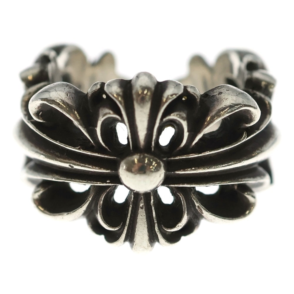 CHROME HEARTS(クロムハーツ) DBL FLRL CRS ダブルフローラルクロス リング シルバー BCA390