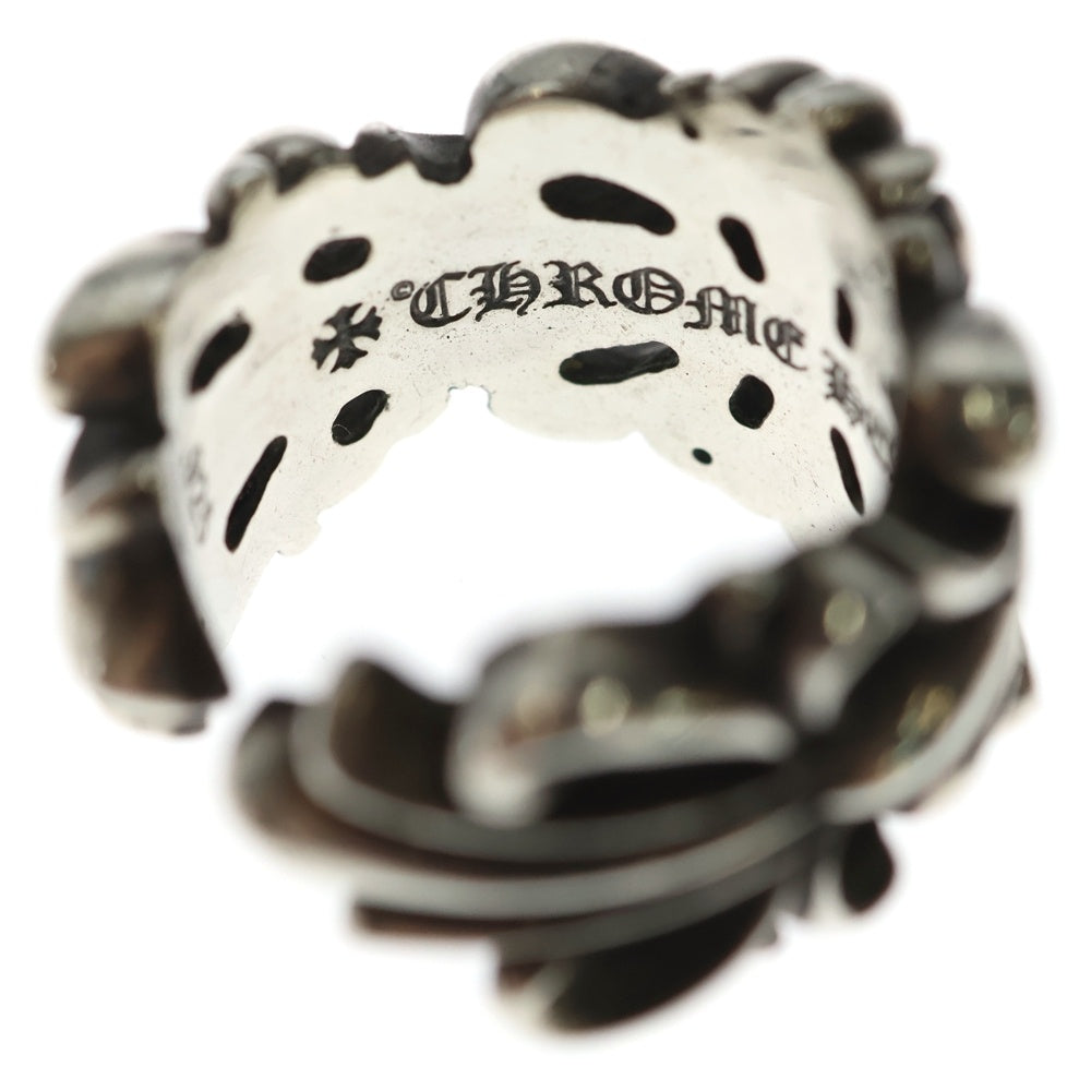 CHROME HEARTS(クロムハーツ) DBL FLRL CRS ダブルフローラルクロス リング シルバー BCA390