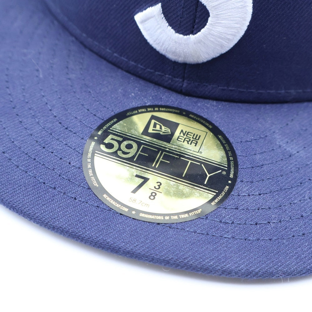 SUPREME(シュプリーム) 24SS ×NEW ERA Gold Cross S Logo ニューエラ ゴールドクロス Sロゴ ベースボールキャップ 帽子 ネイビー