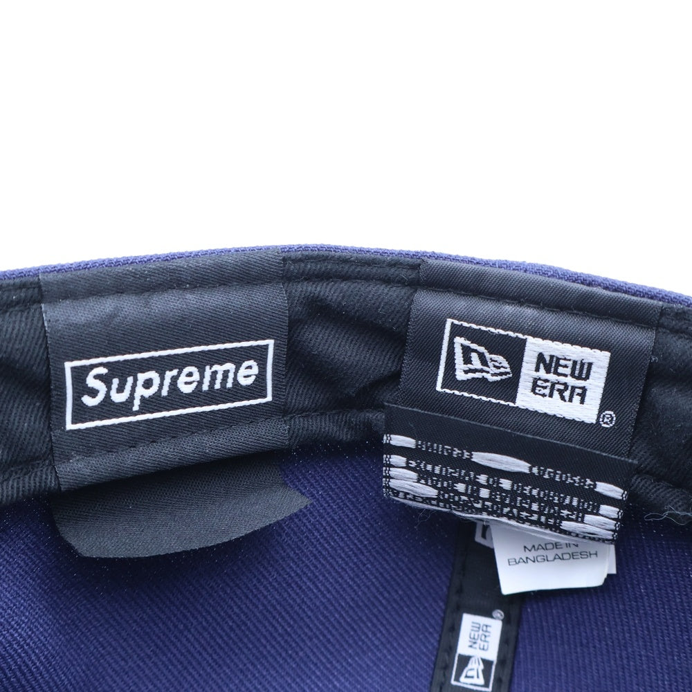 SUPREME(シュプリーム) 24SS ×NEW ERA Gold Cross S Logo ニューエラ ゴールドクロス Sロゴ ベースボールキャップ 帽子 ネイビー