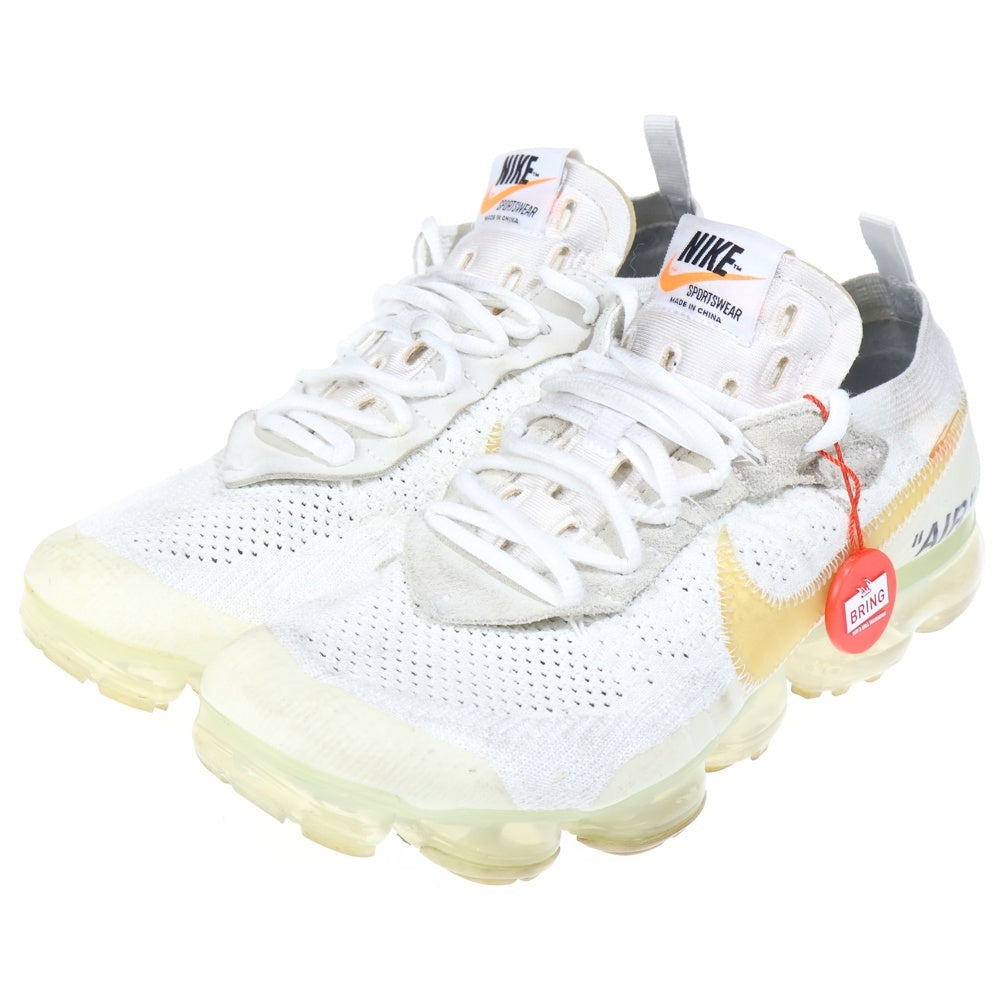NIKE(ナイキ) ×OFF-WHITE THE 10 AIR VAPORMAX FK AA3831-100 オフホワイト ザテン エアヴェイパーマックス フライニット ローカットスニーカー US8.5/26.5cm ホワイト