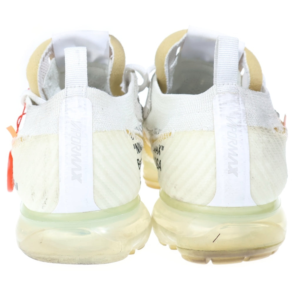NIKE(ナイキ) ×OFF-WHITE THE 10 AIR VAPORMAX FK AA3831-100 オフホワイト ザテン エアヴェイパーマックス フライニット ローカットスニーカー US8.5/26.5cm ホワイト