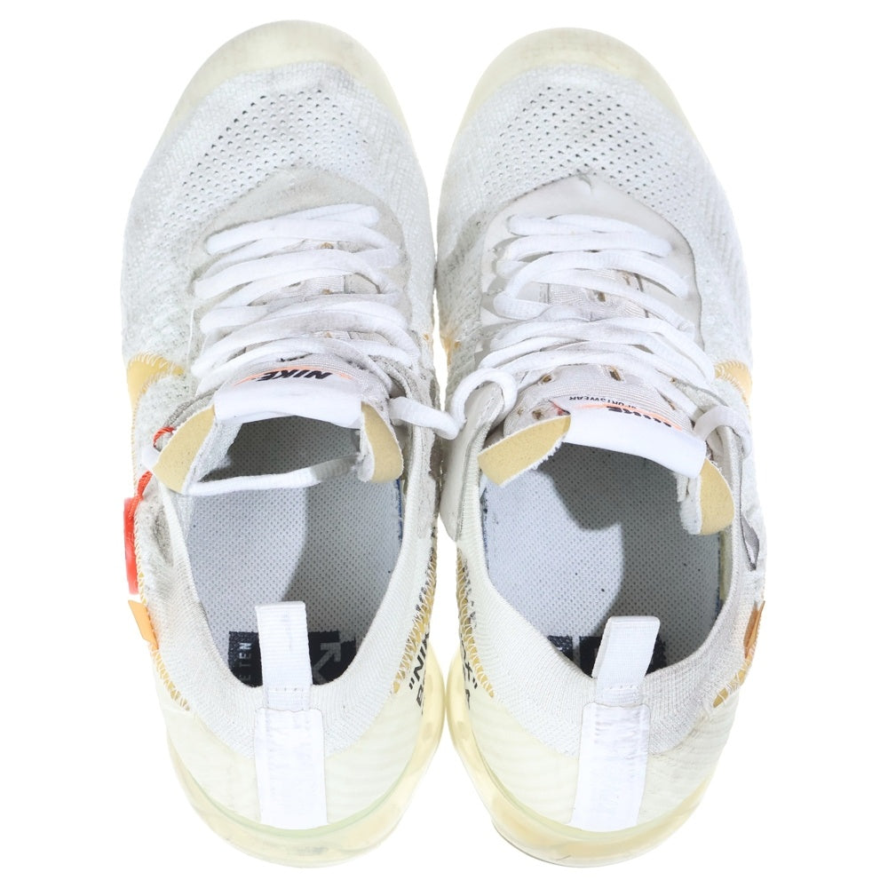 NIKE(ナイキ) ×OFF-WHITE THE 10 AIR VAPORMAX FK AA3831-100 オフホワイト ザテン エアヴェイパーマックス フライニット ローカットスニーカー US8.5/26.5cm ホワイト