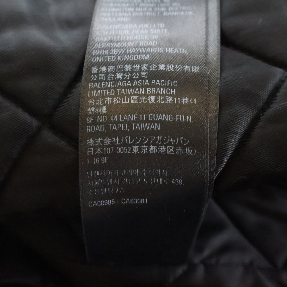 BALENCIAGA(バレンシアガ) BB Monogram Leather Jacket BBモノグラムレザージャケット ブラック 704420 TMS16 1000