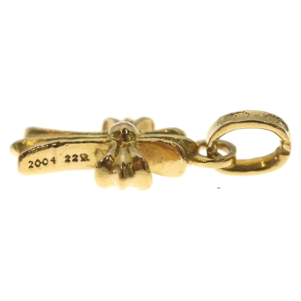 CHROME HEARTS(クロムハーツ) 22K CRS BBYFAT P/DIA ベイビーファットクロス PAVEダイヤ ペンダントトップ ゴールド BCA035