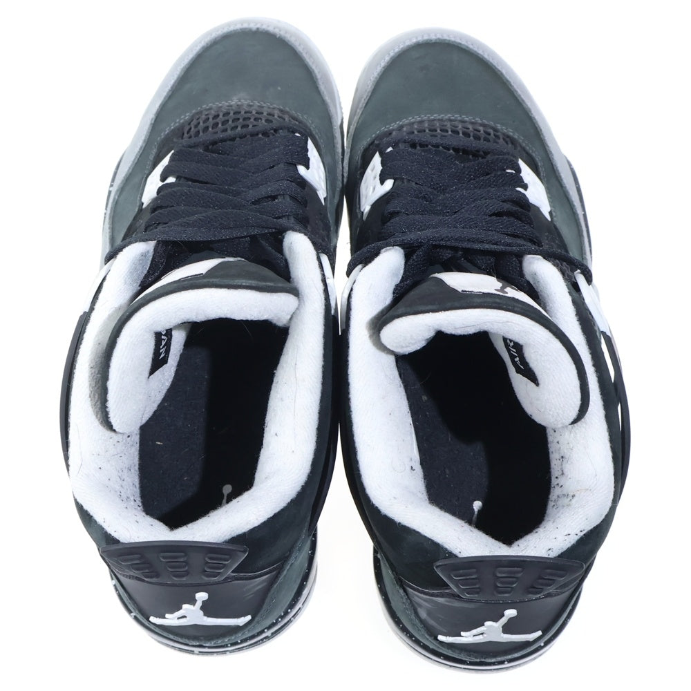 NIKE(ナイキ) Air Jordan 4 Retro Fear エアジョーダン 4 レトロ フィア ハイカットスニーカー FQ8138-002 ブラック/ホワイト