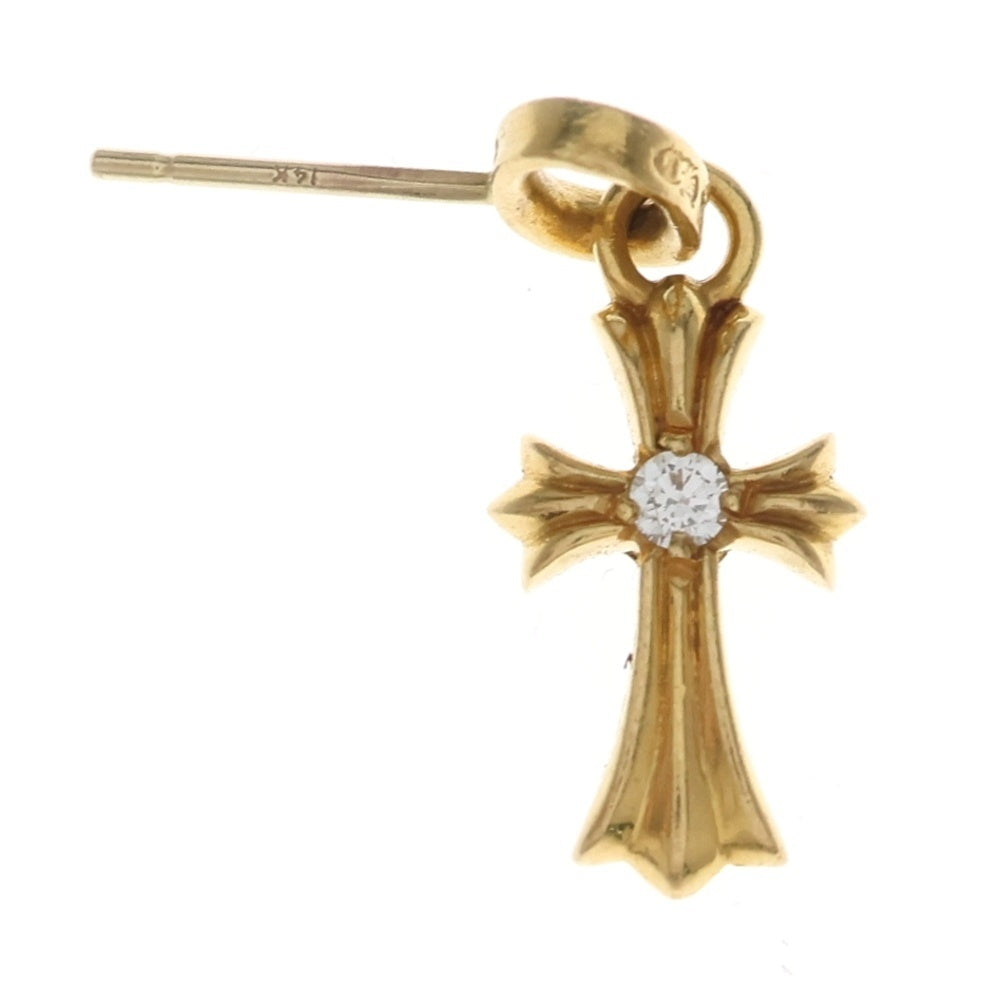 CHROME HEARTS(クロムハーツ) 22K BBY F PPRCHN DIA 22Kベイビーファット 1ダイヤピアス ゴールド