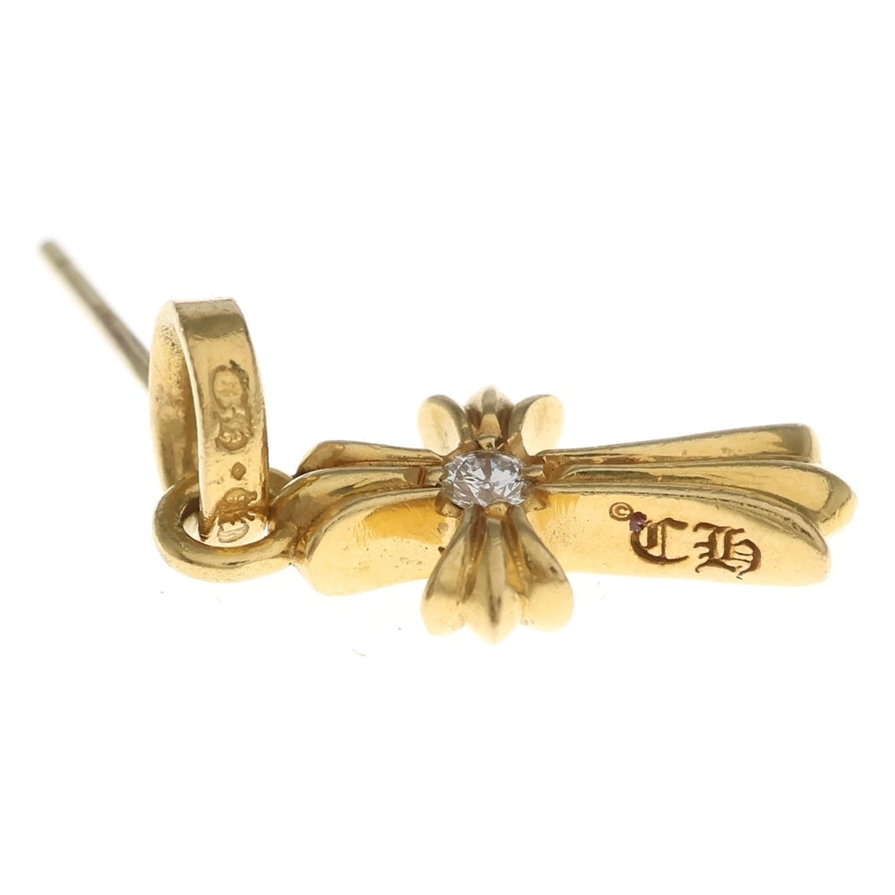 CHROME HEARTS(クロムハーツ) 22K BBY F PPRCHN DIA 22Kベイビーファット 1ダイヤピアス ゴールド