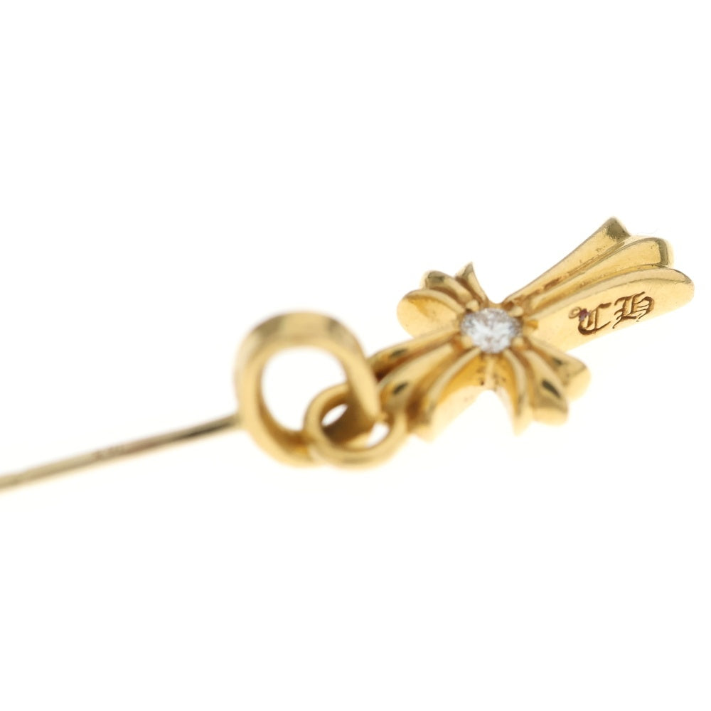 CHROME HEARTS(クロムハーツ) 22K BBY F PPRCHN DIA 22Kベイビーファット 1ダイヤピアス ゴールド