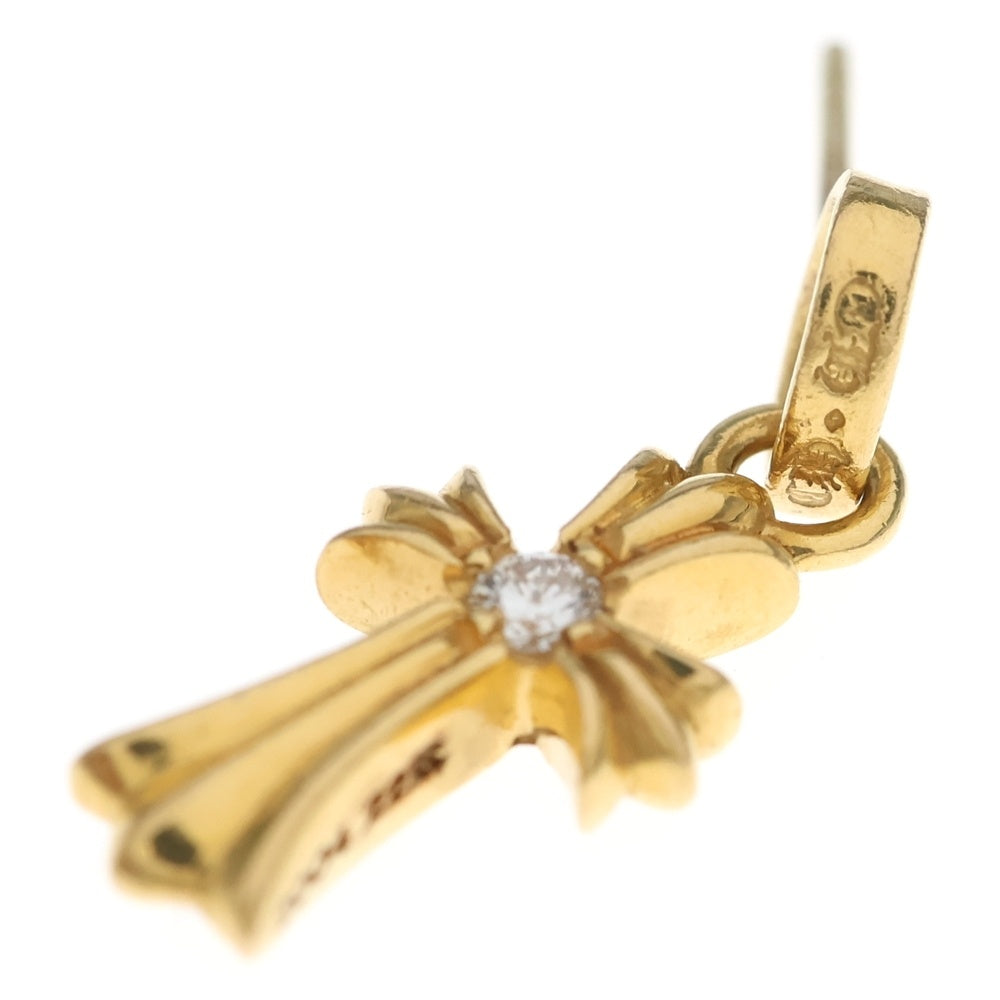 CHROME HEARTS(クロムハーツ) 22K BBY F PPRCHN DIA 22Kベイビーファット 1ダイヤピアス ゴールド