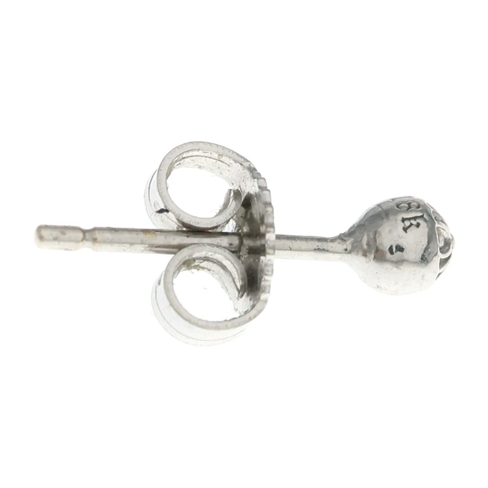 CHROME HEARTS(クロムハーツ) 18KWG STUD CRS BALL MINI スタッド ミニクロスボール ピアス ホワイトゴールド
